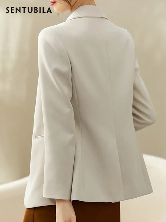 SENTUBILA Blazer Women 2024 Spring Autumn Elegant Fashion Office Lady