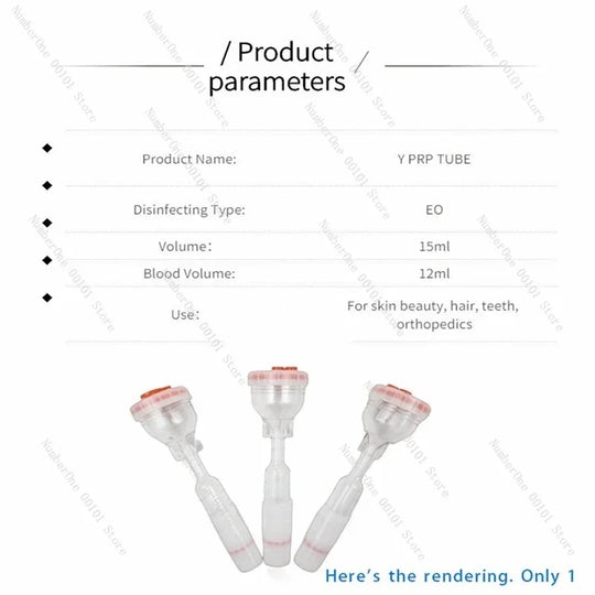 Y-PRP TUBE For Beauty Platelet Rich Plasma Prp Kit Durable Easy To Use