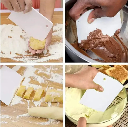 Multipurpose Dough Cutter Bowl Scraper for Bread Dough Fondant Cake