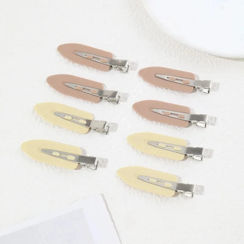 8pcs/set Women Girls No Bend  Seamless Hair Clips Side Bangs Barrette