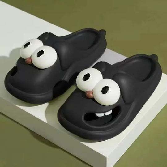 Eyeshine Large Eye Women Slippers Waterproof Lightweight Shower Sandals Fashion House Slippers Lovely Cozy Unisex Cartoon Slipper
