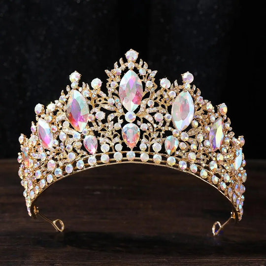 Luxury Waterdrop Crown Wedding Dr Headwear Baroque Alloy Bridal Crown Hair Accory for Women Fre out New Faion Jewelry