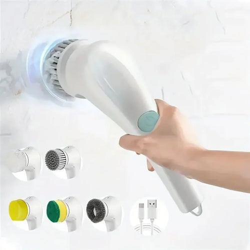 Five in One Multifunctional Electric Cleaning Brush for Bathroom