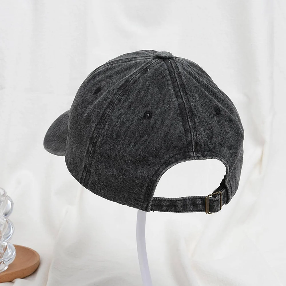 Spring/SummerHat Female Embroidered Peach Heart Wash Denim Baseball