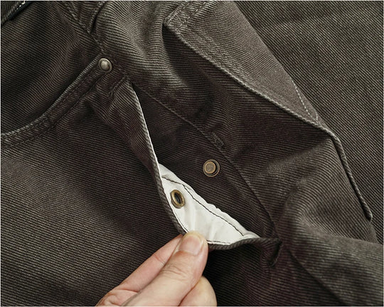 American Vintage Casual Heavyweight 100% Cotton Workwear Pants for Men