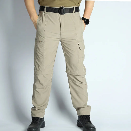 Men's Hiking Pants Convertible Zip Off Lightweight Waterproof Quick Dry Outdoor Fishing Travel Safari Camping Detachable Trouser