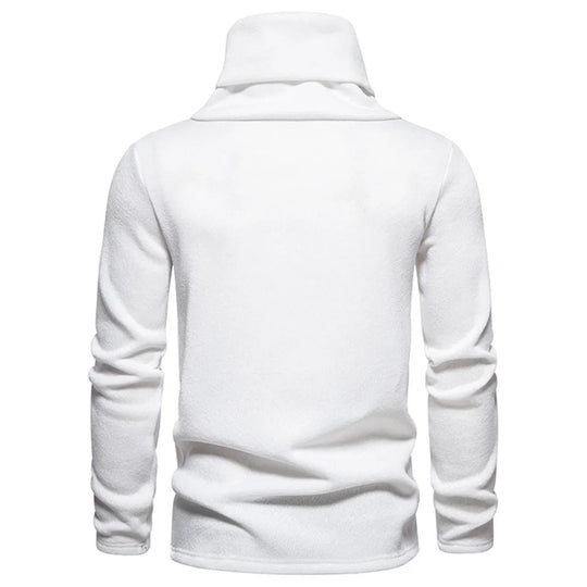 Autumn Winter Men Turtleneck Long Sleeve Sweater Korean Trend Solid
