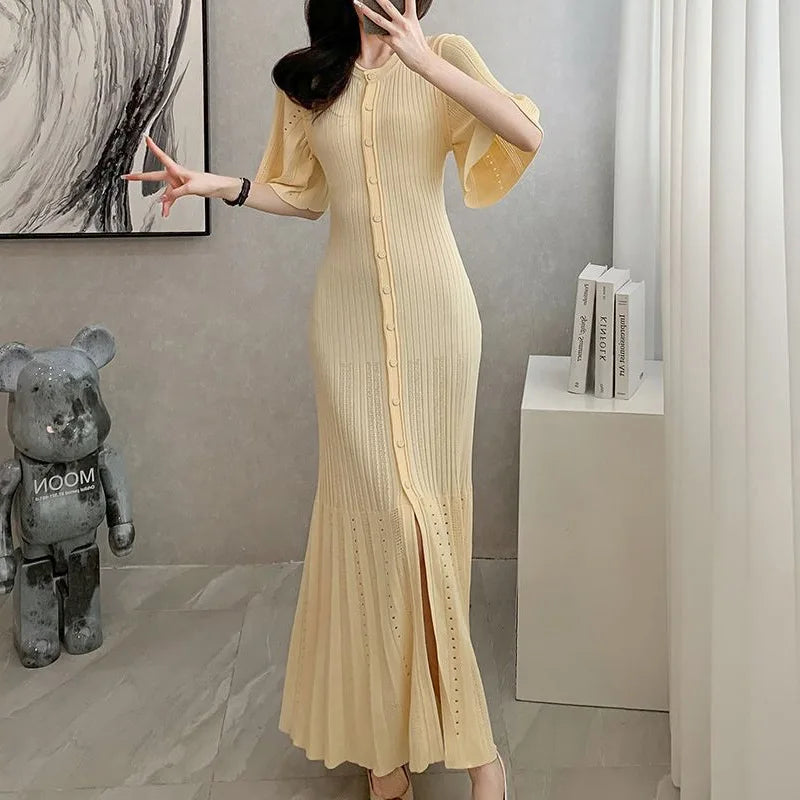 Summer Spring New French Elegant Fragrance High-end Slimming Knitted
