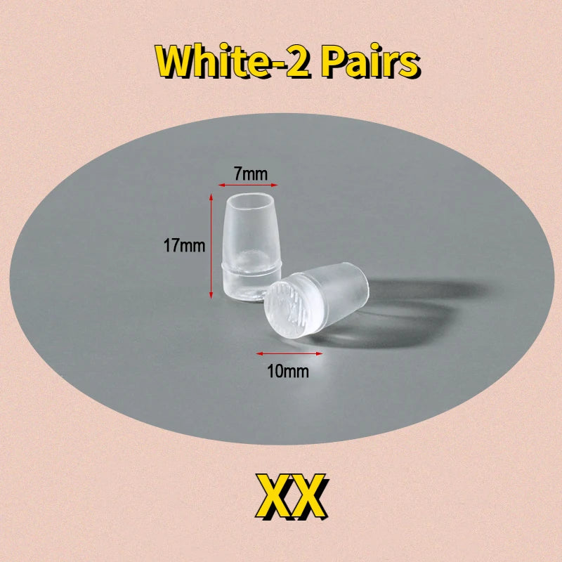 2Pair Round Silicone Heel Protector Stoppers Antislip High Heeler Bridal Latin Stiletto Dancing Covers Wedding Shoes Accessories