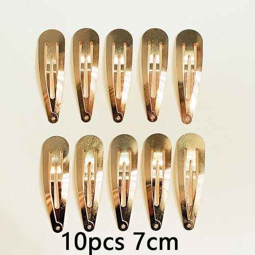 10/20/30pcs/set Women Silver Gold Black Waterdrop Shape Basic Alloy
