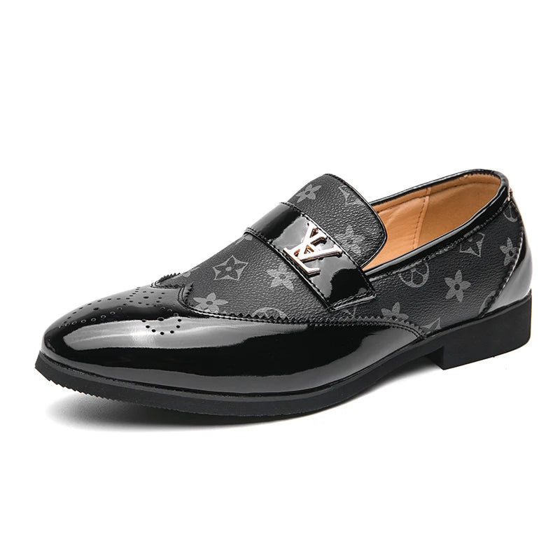 Summer British Slip-On Small Leather Shoes for Men, Lazy Korean Style Versatile Casual Leather Shoes for Men, Business Men's Sho