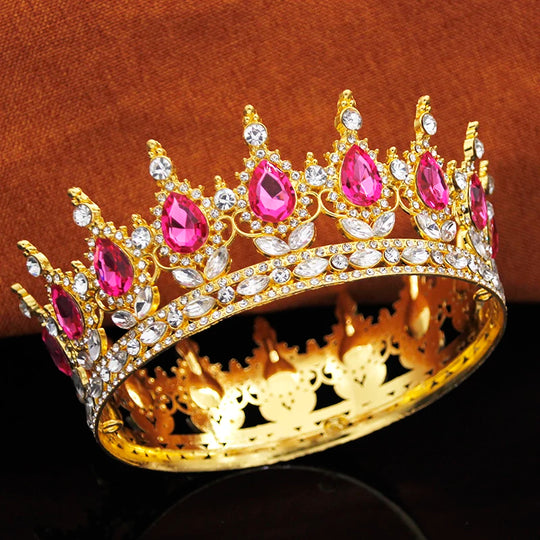 Queen King Tiaras and Crowns for Birthday Party Cake Crown Topper Bridal Wedding Crown Girls Tiara Hair jewelry Accessories