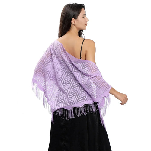 Triangle Scarf Fashion Lace Shawls Lady Cape Wraps Pure Color Wedding