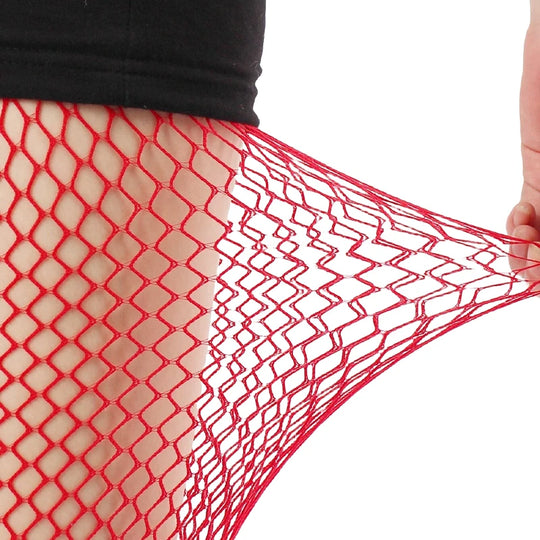 Women's Footless Fishnet Ankle Tights Plus Size High Waist High
