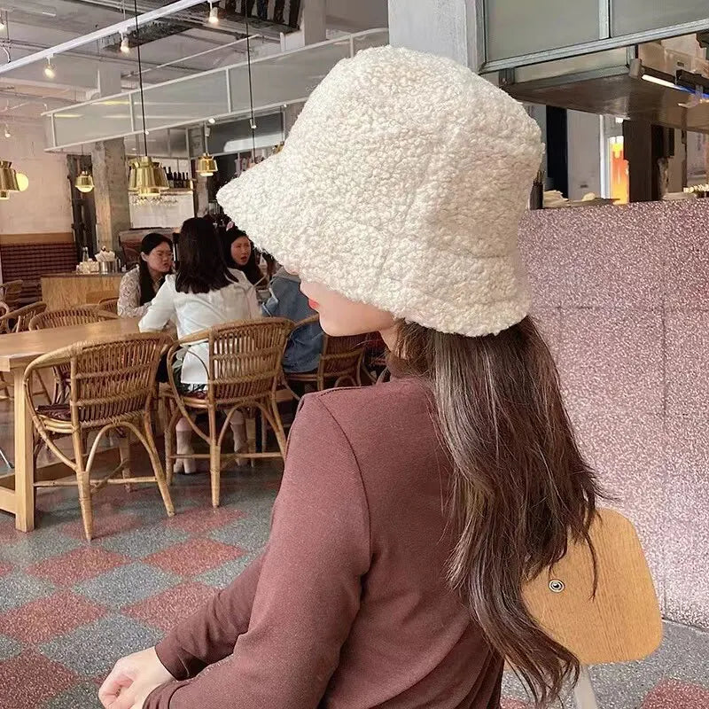 Unisex Harajuku Bucket Hat Solid Men Fishing Fisherman Hat Autumn