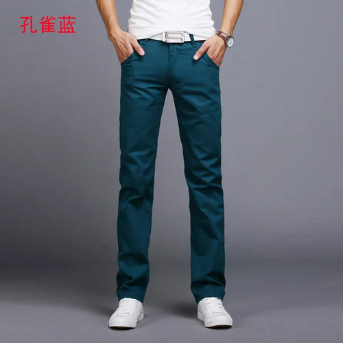 8 Color Classic Casual Men Pants Spring Autumn New Business Fashion