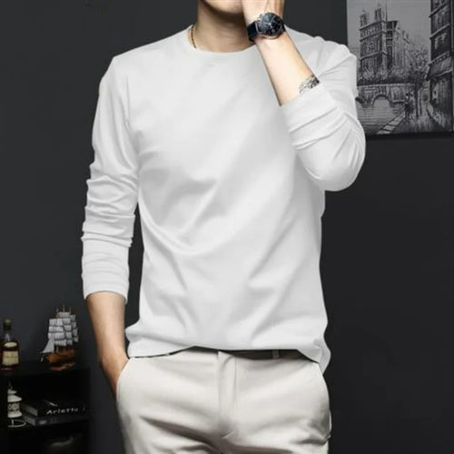 Autumn New Promotion Ice Silk T-shirt Men's Korean Casual Versatile