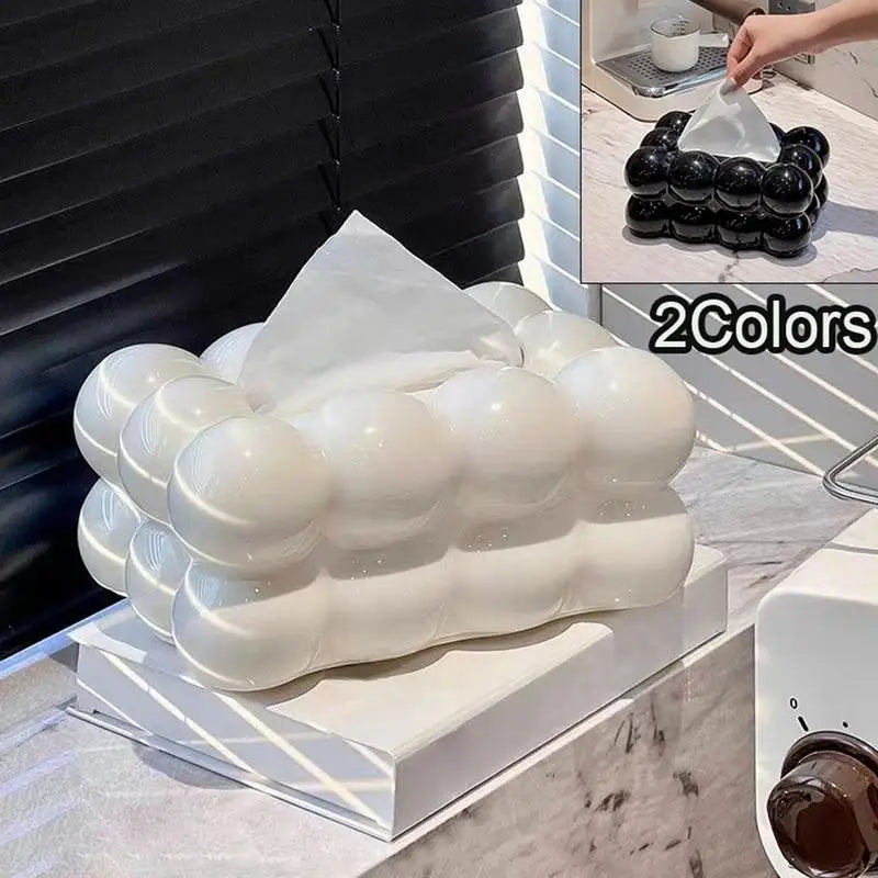 Cloud Design Tissue Box Living Room Coffee Table Paper Towel Dispenser