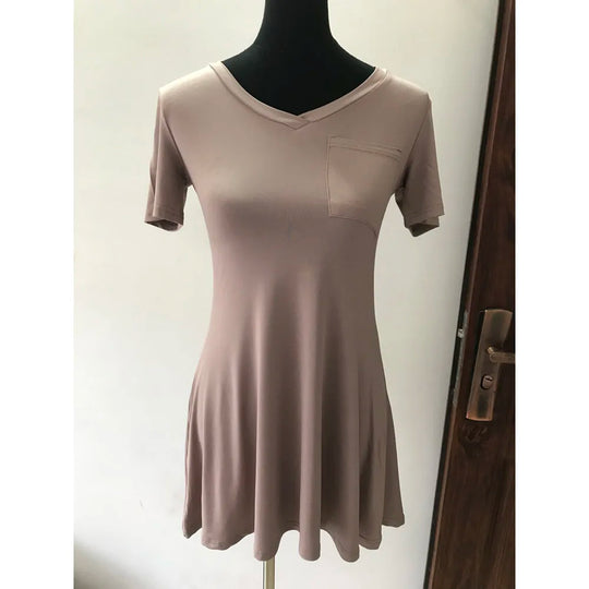 Short Sleeve Summer Dresses Women Casual Loose T shirt Dress