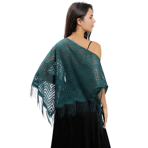 Triangle Scarf Fashion Lace Shawls Lady Cape Wraps Pure Color Wedding