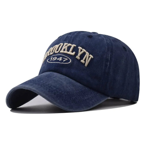 New Brooklyn Cotton Embroidered Baseball Hat Men'S And Women'S Hat