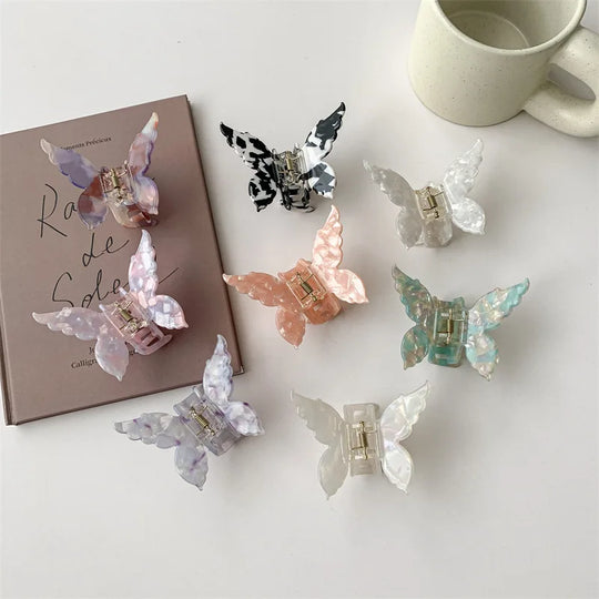 1PC French Butterfly Clip  Mermaid Hair Clip Acetic Acid Hair Clip