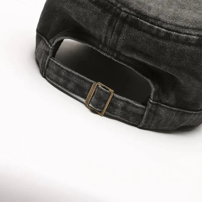 Wash Hat Wholesale Spring, Summer And Autumn New Cotton Flat Top Hat