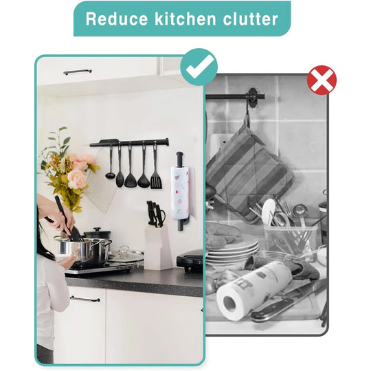 Kitchen Paper Towel Holder Adhesive Tissue Hanger Toilet Roll Paper