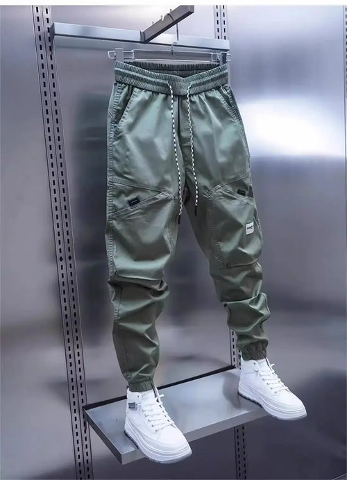 Men's long pants with fleece sweatpants and ankle binding sports