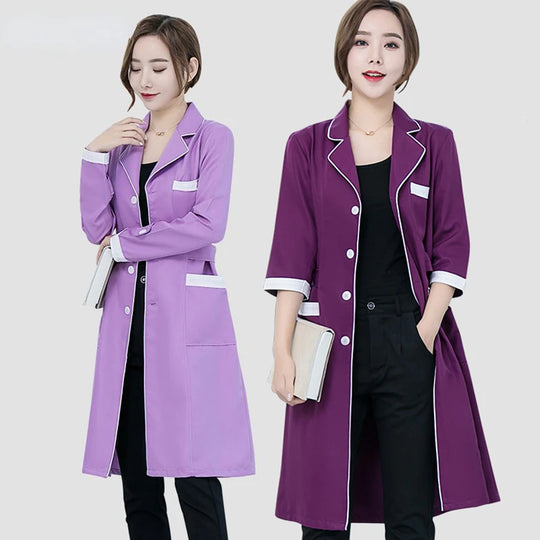 New Lab Coat High Quality Spa Uniforms Tattooist Work Clothing Scrubs