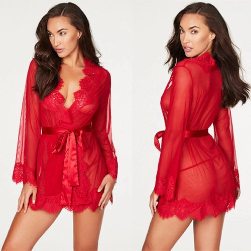 Erotic Pajamas Lace Lingerie Sexy Lingerie Woman Sex Clothes Babydoll
