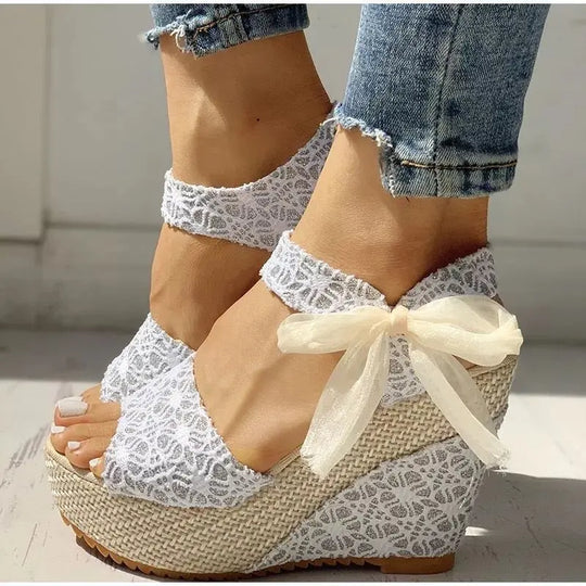 Shoes for Women Leisure Women Wedge Heel Shoes 2024 Summer Sandals Party Platform Open Toe Sandalias De Mujer 35-40