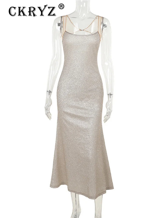 Ladies Autumn Bling Glitter Sequins New Fashion Evening Party Dress