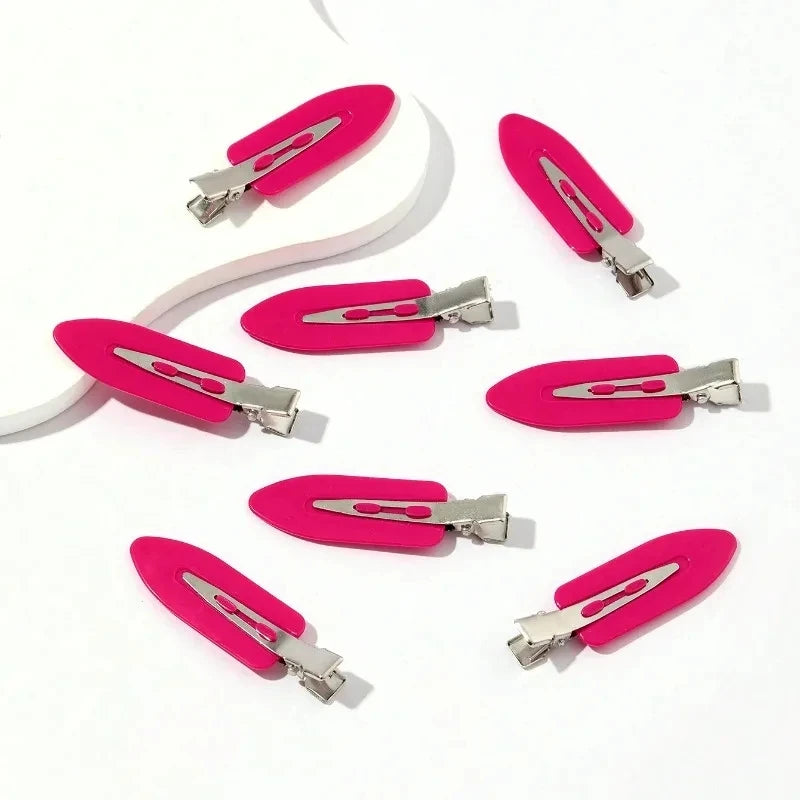 8pcs/set Women Girls No Bend  Seamless Hair Clips Side Bangs Barrette