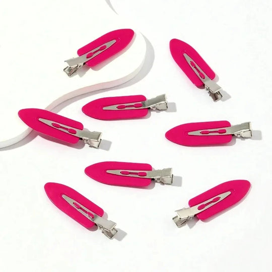 8pcs/set Women Girls No Bend  Seamless Hair Clips Side Bangs Barrette