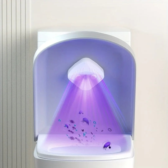 Portable Household Smart Toilet Cleaner Wall-mounted Sterilization With USB Charging LED Toilet Light For Home Bathroom Travels