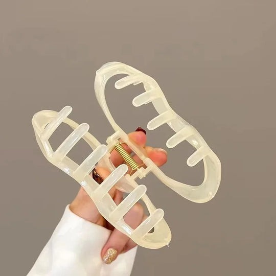 Elegant Clouds Hollow Out  Hair Claws Clip Women Girls Jelly Acrylic