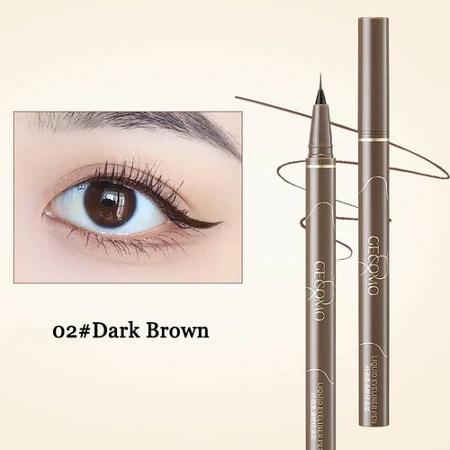 Ultra Thin Black Brown Lower Eyelash Eyeliner Pen Waterproof Lasting