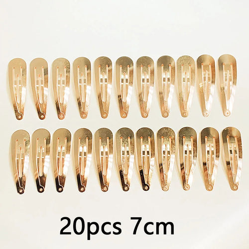 10/20/30pcs/set Women Silver Gold Black Waterdrop Shape Basic Alloy