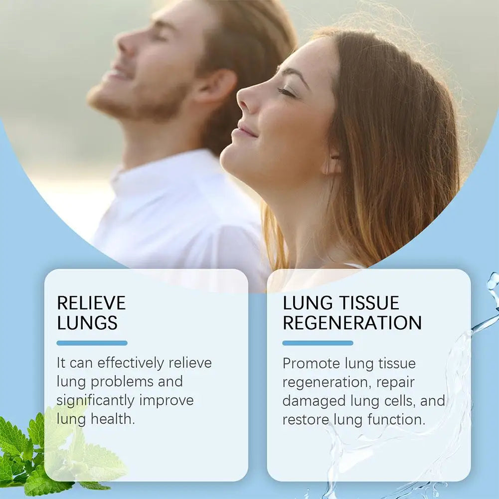 New 30ml Herbal Lung Cleanse Mist Powerful Lung Support Spray Herbal & Breathe Health Care Mist Herbal Cleanse Cleanse Lung B1J9