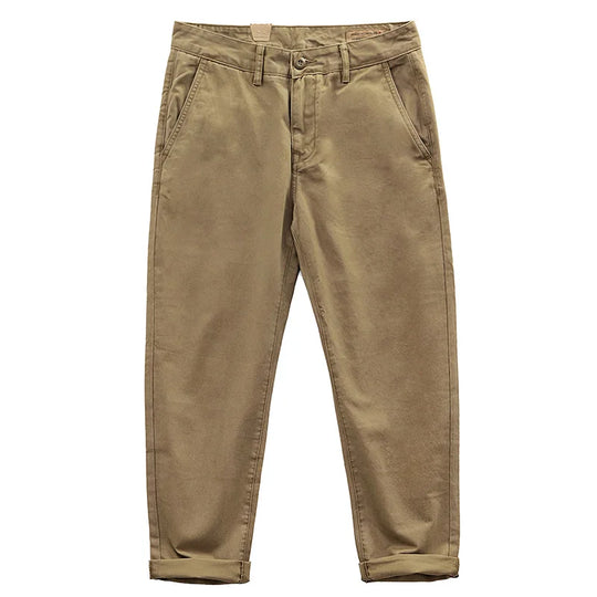 Chino pants men's AMI Kaji retro work clothes khaki pants men's cotton