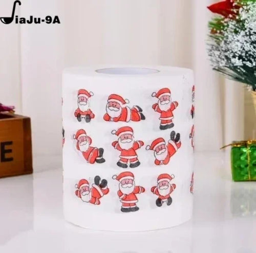Christmas Toilet Roll Paper Home Santa Claus Bath Toilet Roll Paper