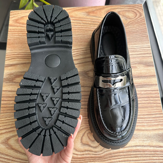 STRONGSHEN Men Oxford Shoes Leather Platform Casual Shoes Comfortable Formal Loafer Business Office Formal Dress Shoes 38-46