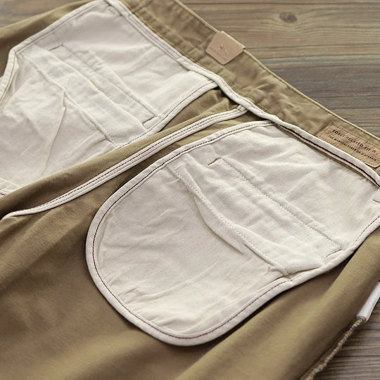 Chino pants men's AMI Kaji retro work clothes khaki pants men's cotton