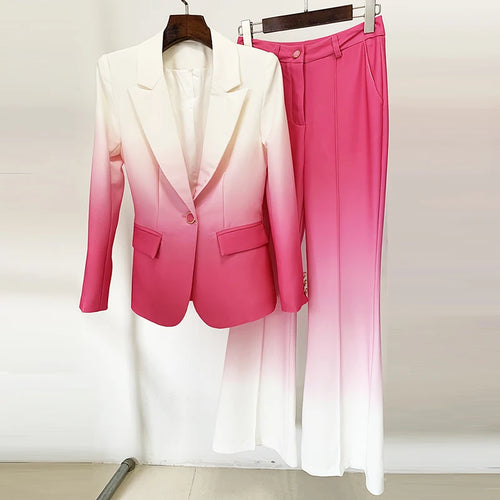 HIGH QUALITY Newest Fashion 2024 Designer Suit Set Women's Single