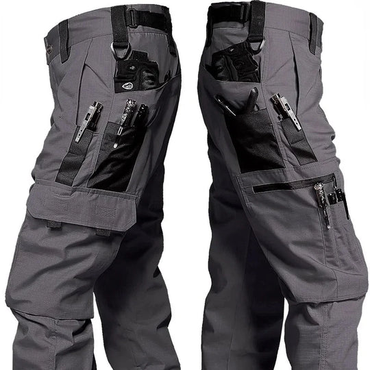 Wear Resistant Work Pant Man Multi-pocket Straight Cargo Trousers