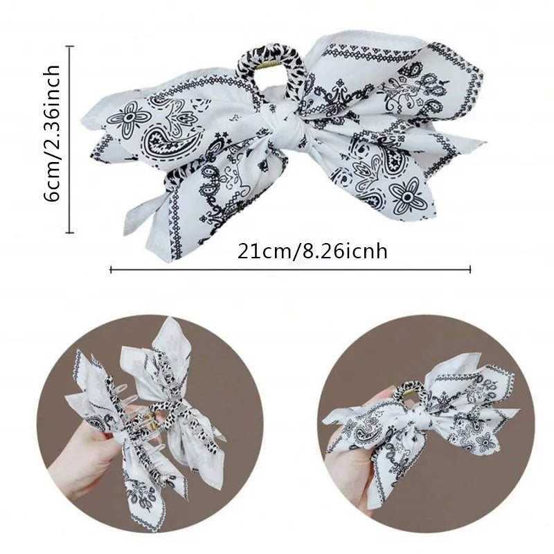1pc new double-sided cashew flower love grabbing clip butterfly knot