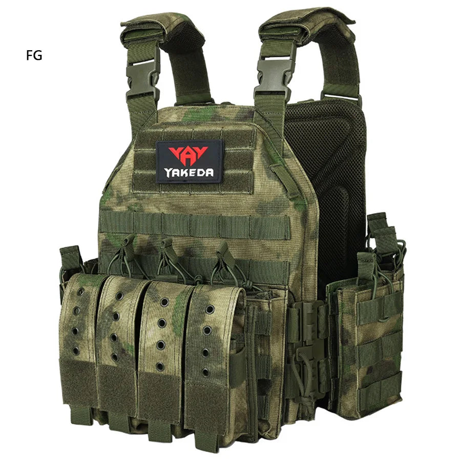 Quick dismantling tactical training vest outdoor CS protective equipment combat vest camouflage suit