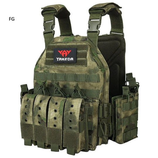 Quick dismantling tactical training vest outdoor CS protective equipment combat vest camouflage suit