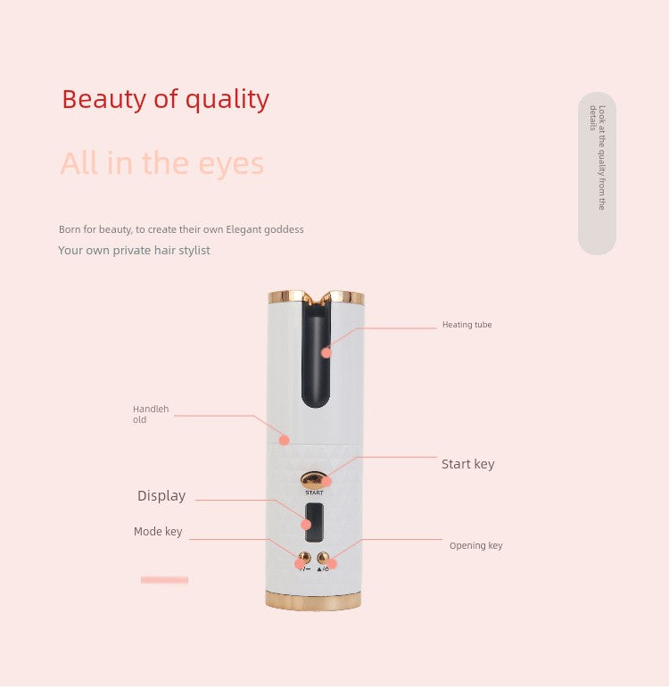 Wireless Hair Curler Cross-Border Fully Automatic Hair Curler USB Charging Bean Bag Portable For Home Hair Curler